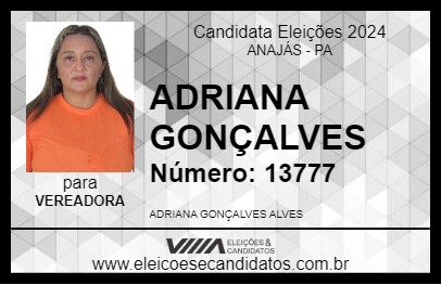 Candidato ADRIANA GONÇALVES 2024 - ANAJÁS - Eleições