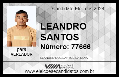 Candidato LEANDRO SANTOS 2024 - PONTA DE PEDRAS - Eleições