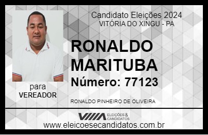 Candidato RONALDO MARITUBA 2024 - VITÓRIA DO XINGU - Eleições