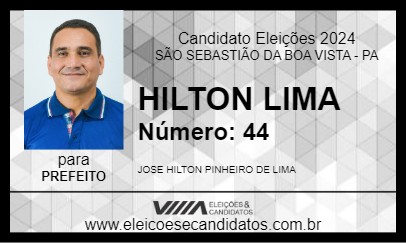 Candidato HILTON LIMA 2024 - SÃO SEBASTIÃO DA BOA VISTA - Eleições