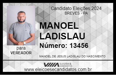 Candidato MANOEL LADISLAU 2024 - BREVES - Eleições