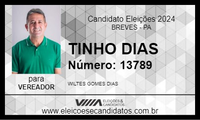 Candidato TINHO DIAS 2024 - BREVES - Eleições