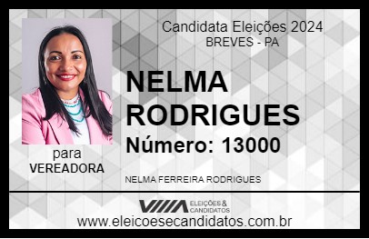 Candidato NELMA RODRIGUES 2024 - BREVES - Eleições