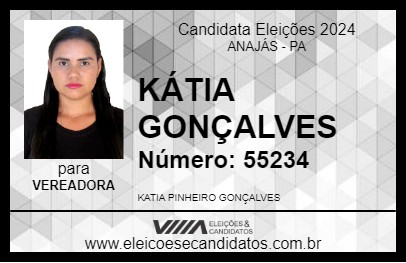 Candidato KÁTIA GONÇALVES 2024 - ANAJÁS - Eleições