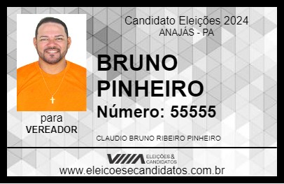 Candidato BRUNO PINHEIRO 2024 - ANAJÁS - Eleições