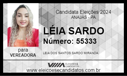 Candidato LÉIA SARDO 2024 - ANAJÁS - Eleições