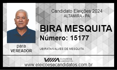 Candidato BIRA MESQUITA 2024 - ALTAMIRA - Eleições