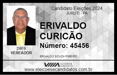 Candidato ERIVALDO CURICÃO 2024 - JURUTI - Eleições