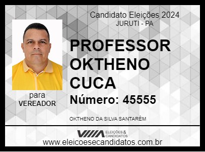 Candidato PROFESSOR OKTHENO CUCA 2024 - JURUTI - Eleições