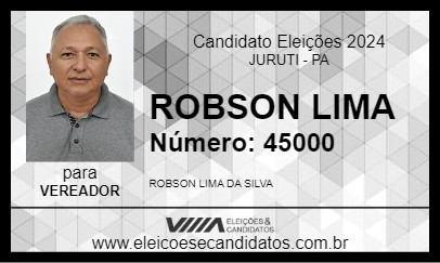 Candidato ROBSON LIMA 2024 - JURUTI - Eleições