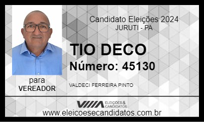 Candidato TIO DECO 2024 - JURUTI - Eleições