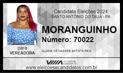 Candidato MORANGUINHO 2024 - SANTO ANTÔNIO DO TAUÁ - Eleições