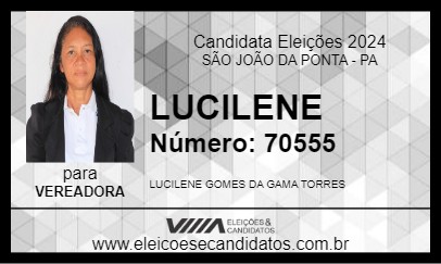 Candidato LUCILENE 2024 - SÃO JOÃO DA PONTA - Eleições