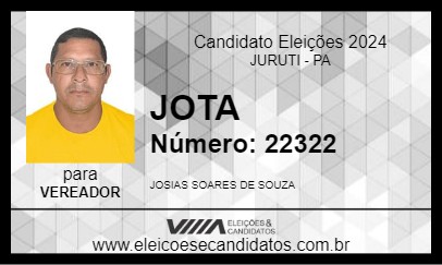 Candidato JOTA  2024 - JURUTI - Eleições