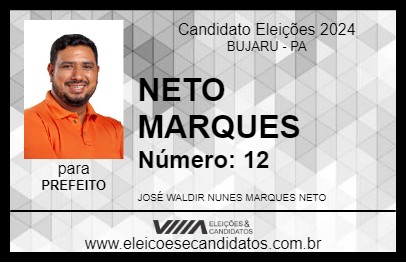 Candidato NETO MARQUES 2024 - BUJARU - Eleições