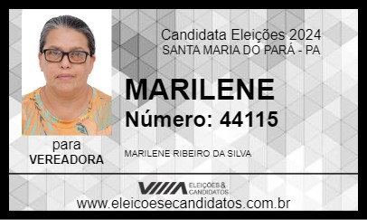 Candidato MARILENE 2024 - SANTA MARIA DO PARÁ - Eleições