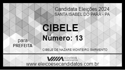 Candidato CIBELE 2024 - SANTA ISABEL DO PARÁ - Eleições