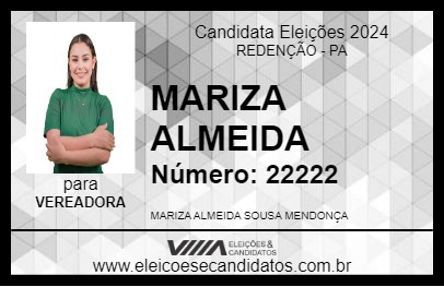 Candidato MARIZA ALMEIDA 2024 - REDENÇÃO - Eleições