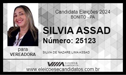 Candidato SILVIA ASSAD 2024 - BONITO - Eleições