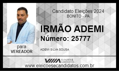 Candidato IRMÃO ADEMI 2024 - BONITO - Eleições