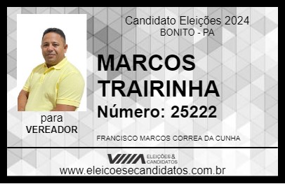 Candidato MARCOS TRAIRINHA 2024 - BONITO - Eleições