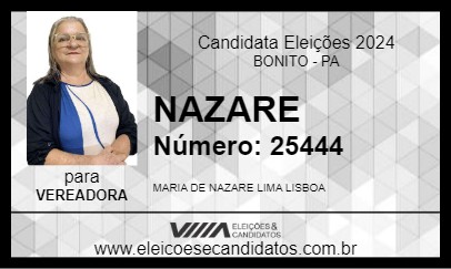 Candidato NAZARE 2024 - BONITO - Eleições