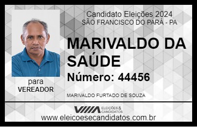 Candidato MARIVALDO DA SAÚDE 2024 - SÃO FRANCISCO DO PARÁ - Eleições