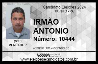 Candidato IRMÃO ANTONIO 2024 - BONITO - Eleições