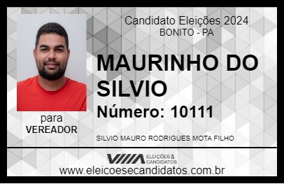 Candidato MAURINHO DO SILVIO 2024 - BONITO - Eleições