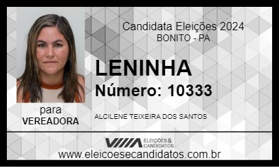 Candidato LENINHA 2024 - BONITO - Eleições