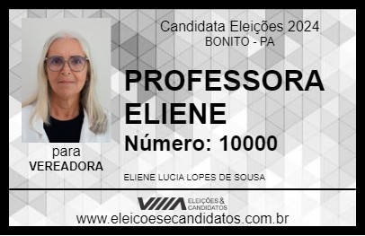 Candidato PROFESSORA ELIENE 2024 - BONITO - Eleições