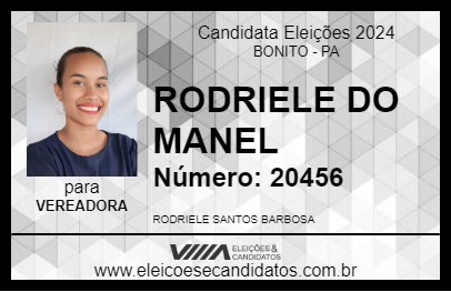 Candidato RODRIELE DO MANEL 2024 - BONITO - Eleições