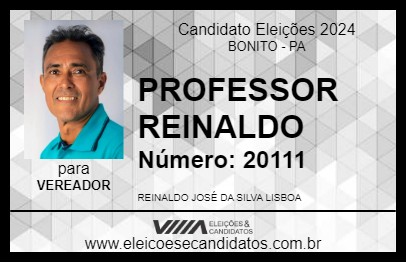 Candidato PROFESSOR REINALDO 2024 - BONITO - Eleições