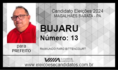 Candidato BUJARU 2024 - MAGALHÃES BARATA - Eleições