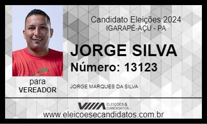 Candidato JORGE SILVA 2024 - IGARAPÉ-AÇU - Eleições