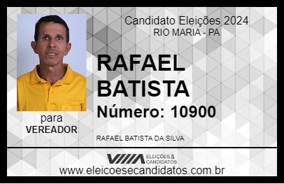 Candidato RAFAEL PEDREIRO 2024 - RIO MARIA - Eleições