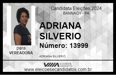 Candidato ADRIANA SILVERIO 2024 - BANNACH - Eleições