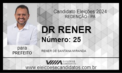 Candidato DR RENER 2024 - REDENÇÃO - Eleições