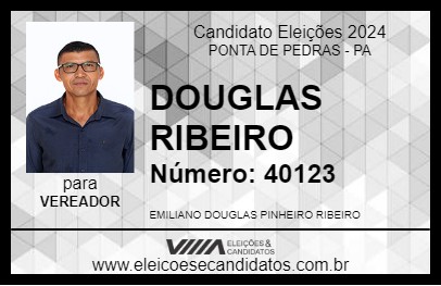 Candidato DOUGLAS RIBEIRO 2024 - PONTA DE PEDRAS - Eleições