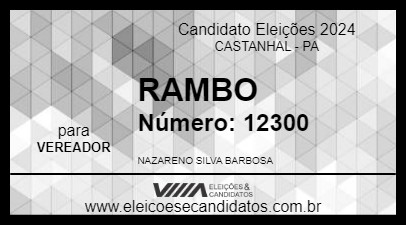 Candidato RAMBO 2024 - CASTANHAL - Eleições