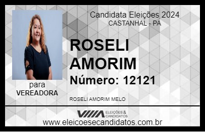 Candidato ROSELI AMORIM 2024 - CASTANHAL - Eleições