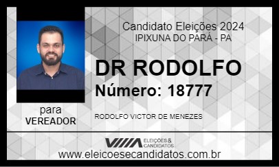 Candidato DR RODOLFO 2024 - IPIXUNA DO PARÁ - Eleições