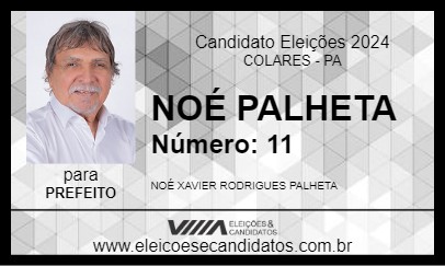 Candidato NOÉ PALHETA 2024 - COLARES - Eleições