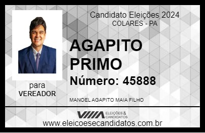 Candidato AGAPITO PRIMO 2024 - COLARES - Eleições