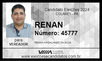 Candidato RENAN 2024 - COLARES - Eleições