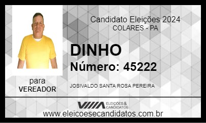 Candidato DINHO 2024 - COLARES - Eleições