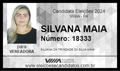 Candidato SILVANA MAIA 2024 - VIGIA - Eleições