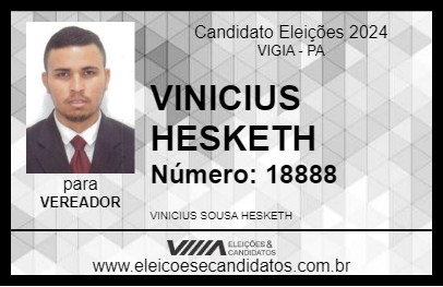 Candidato VINICIUS HESKETH 2024 - VIGIA - Eleições