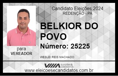 Candidato BELKIOR DO POVO 2024 - REDENÇÃO - Eleições