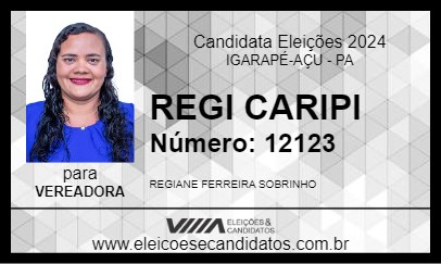 Candidato REGI CARIPI 2024 - IGARAPÉ-AÇU - Eleições